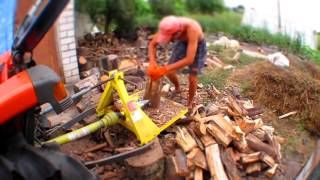 Дровокол гвинтовий ,конусний від ВОМ трактора video 0