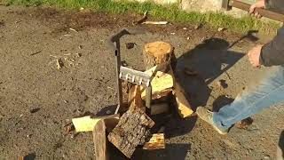Дровокол ручний для щепок.дров video 0