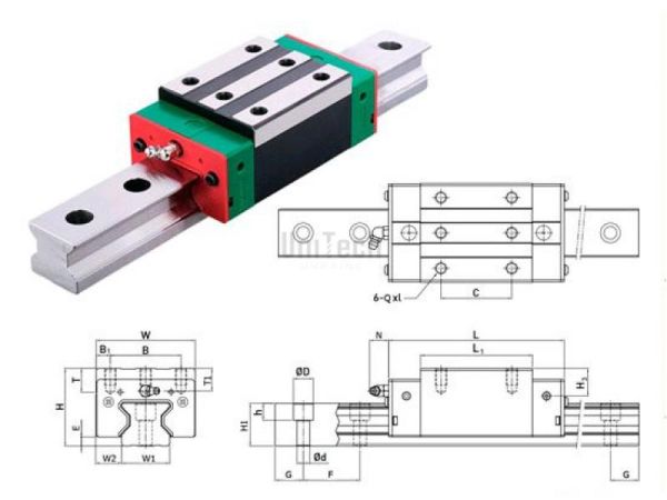 Каретка RGH20HA-ZA-H HIWIN