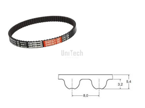 Ремень зубчатый HTD- 8M 1000 (z=125) Optibelt Omega-HP