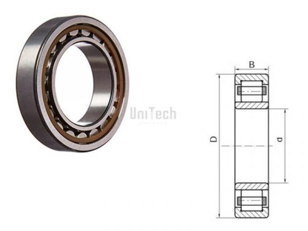 Подшипник NU 318 ECP (32318) SKF