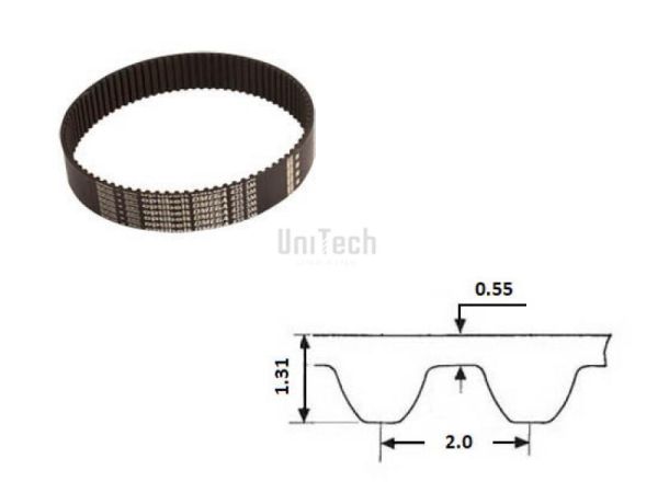Ремень зубчатый STD- S2M  250 (z=125) Bando