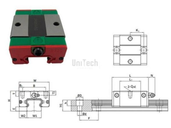 Каретка EGH30SA-Z0-H HIWIN