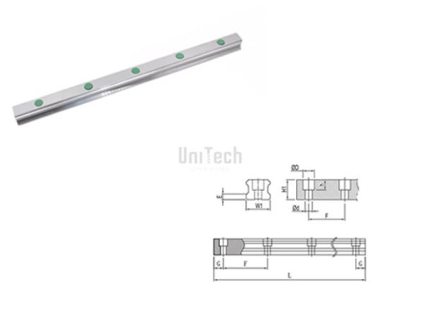 Рельса HGR25R-H крепление сверху HIWIN