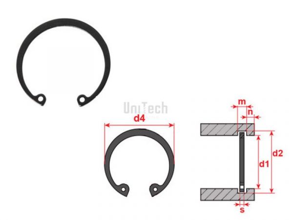 Кольцо стопорное внутр. W 067 (DIN 472)