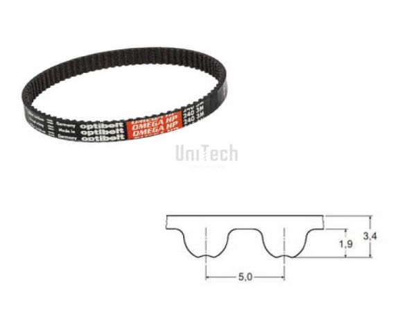 Ремень зубчатый HTD- 5M  700 (z=140) Optibelt Omega-HP