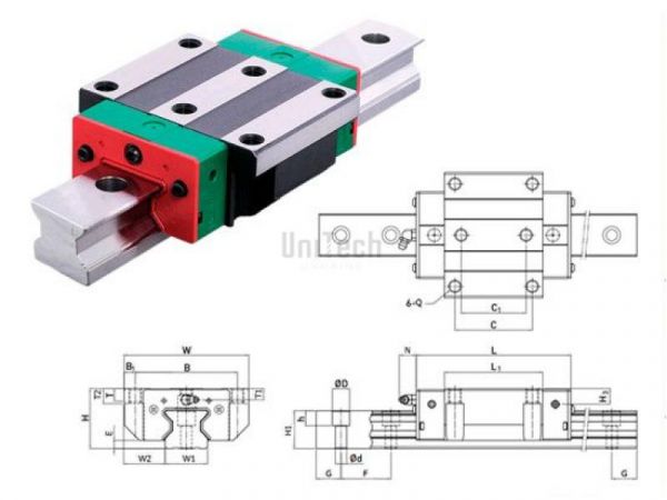 Каретка RGW20CC-ZA-H HIWIN