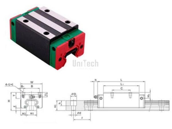Каретка QHH20HA-Z0-H HIWIN