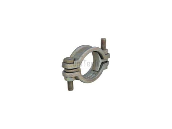 Хомут двухсекционный Оцинкованный чугун (d=77-94)