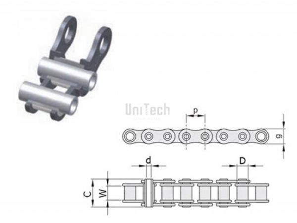 19.05 12B-1 Звено соединительное с полыми валиками А Ita
