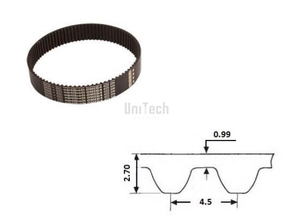 Ремень зубчатый STD- S4,5M  563 (z=125) Bando