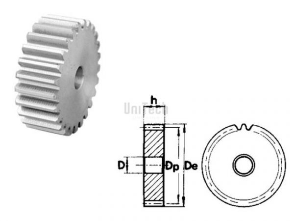 Шестерня M=4 Z= 42 Плоская