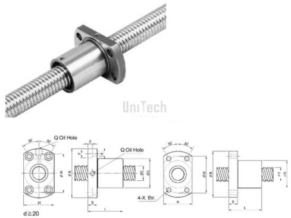 ШВП 12x02 Гайка правая SFK TBI MOTION