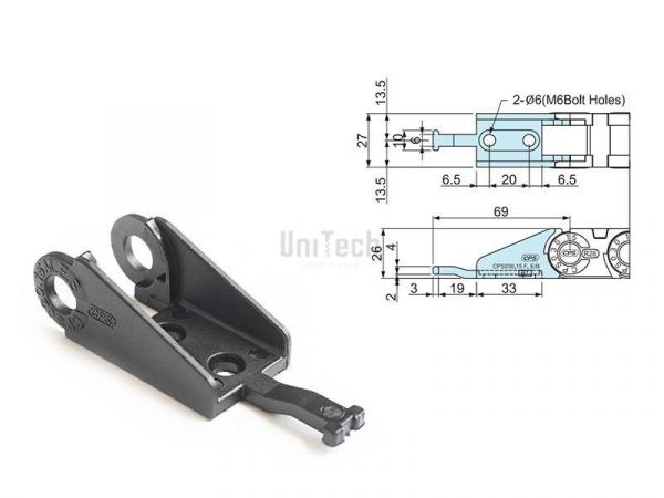 Кабелеукладчик CPS030.15 (CPS-TEB030.15) конечный элемент (комплект 2 штуки)