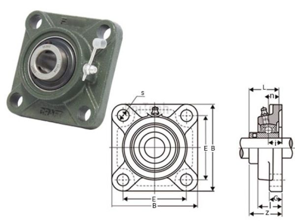 Подшипниковый узел UCF 204 СX