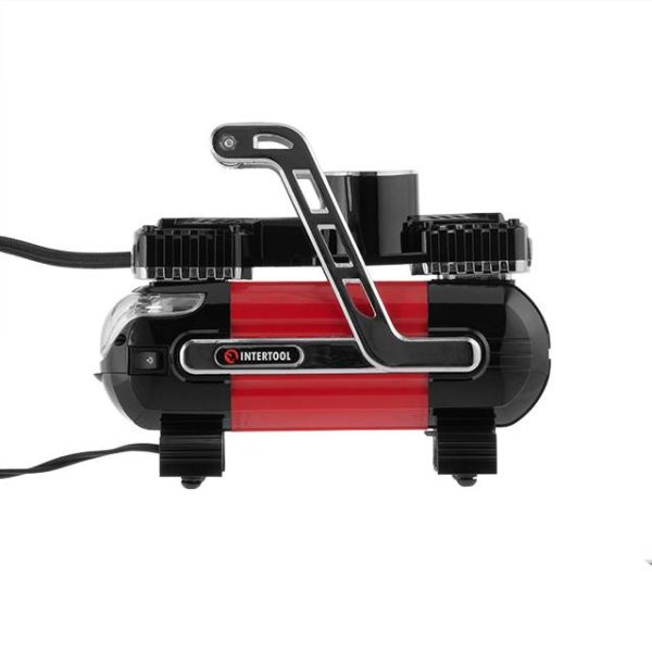 Компресор автомобільний 12 В. Два циліндра 30 мм INTERTOOL AC-0003