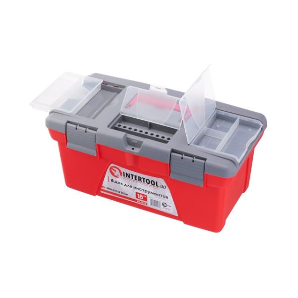 Ящик для інструментів 18" 480*250*230 мм INTERTOOL BX-0418