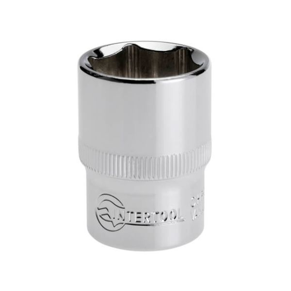 Голівка шестигранна 1/2" 22мм x 38мм CrV INTERTOOL ET-0022