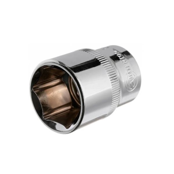 Голівка шестигранна 1/2" 22мм x 38мм CrV INTERTOOL ET-0022