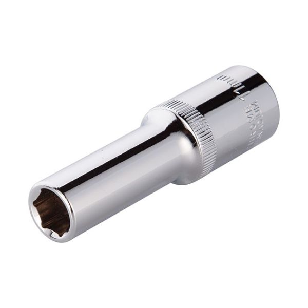 Голівка шестигранна подовжена 1/2" 11мм x 78мм CrV INTERTOOL ET-0111