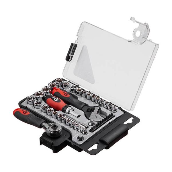 Набір інструментів 43 од., 3/8" x 1/4", Cr-V INTERTOOL ET-6003