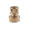 Конектор латунний з аквастопом 1/2" на шланг 3/4" STORM INTERTOOL GE-1217