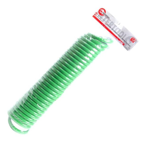 Шланг спіральний 7,5 м з конекторами INTERTOOL GE-4001