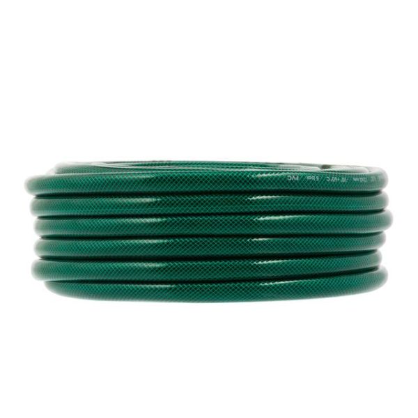 Шланг садовий, тришаровий, зелений, у відрізках по 20м, 12ммx2ммx20м, армований INTERTOOL GE-4023