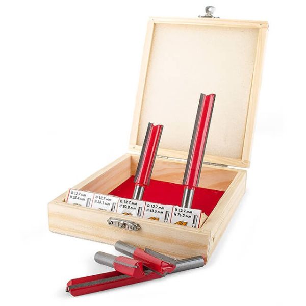 Набір фрез пазових прямих, 5 шт. INTERTOOL HT-0075