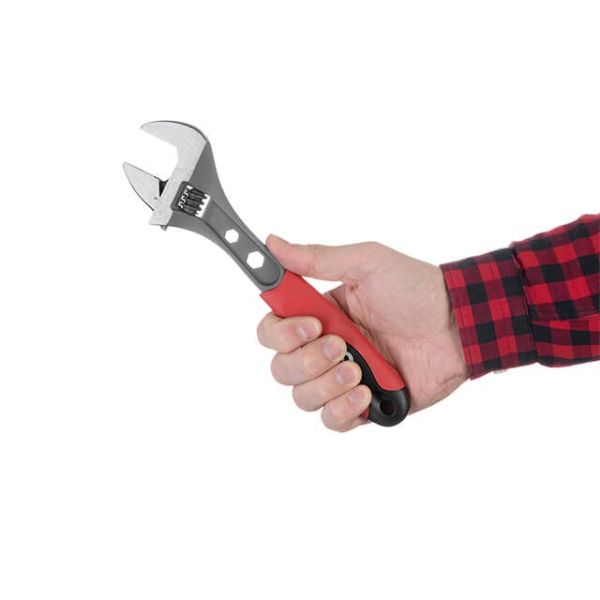 Ключ розвідний 250 мм, двокомпонентна рукоятка INTERTOOL HT-0197