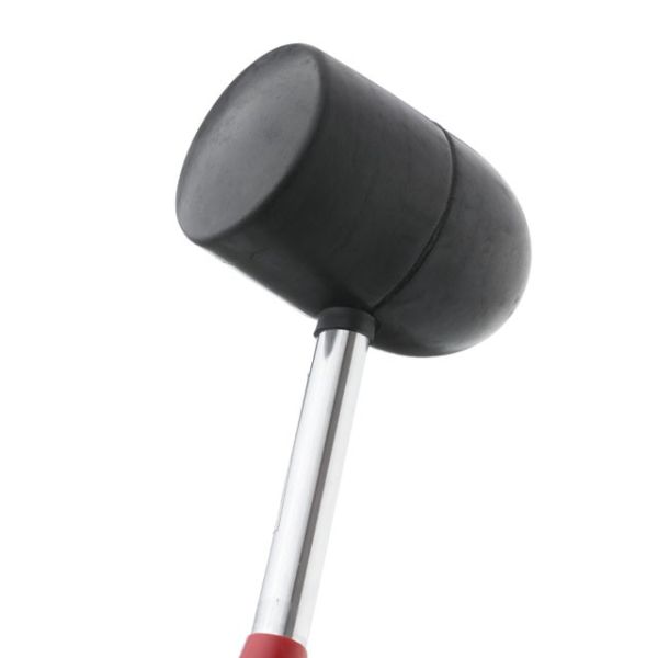 Киянка гумова 1250 г, 90 мм. чорна гума, металева ручка. INTERTOOL HT-0228