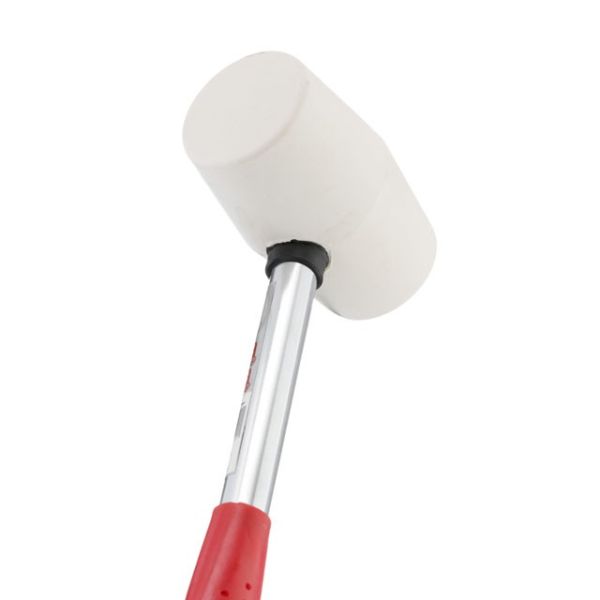 Киянка гумова 40 мм 225 г.,бiла гума,металева ручка INTERTOOL HT-0234
