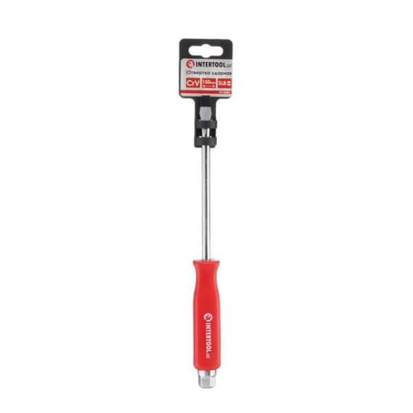 Викрутка шліцева SL8 x 150 мм, CrV INTERTOOL HT-0484