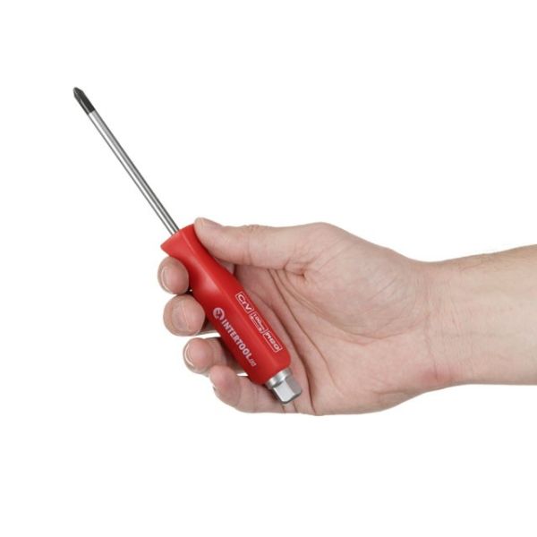 Викрутка ударна PH 2x100мм, CrV INTERTOOL HT-0487