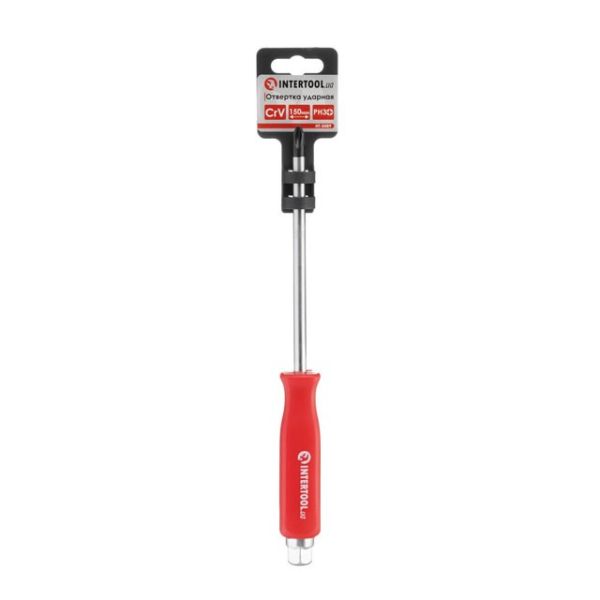 Викрутка шліцева PH3 x 150 мм, CrV INTERTOOL HT-0489