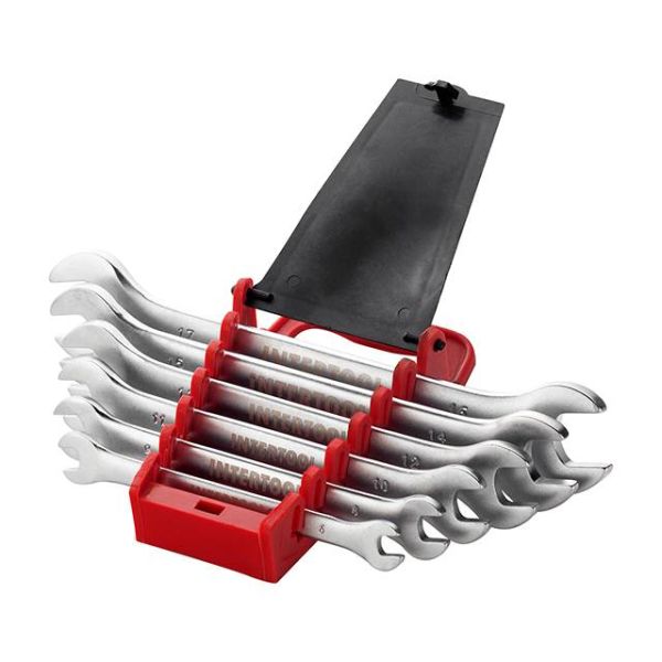 Набір ключів ріжкових, 6шт. 6-17мм INTERTOOL HT-1001