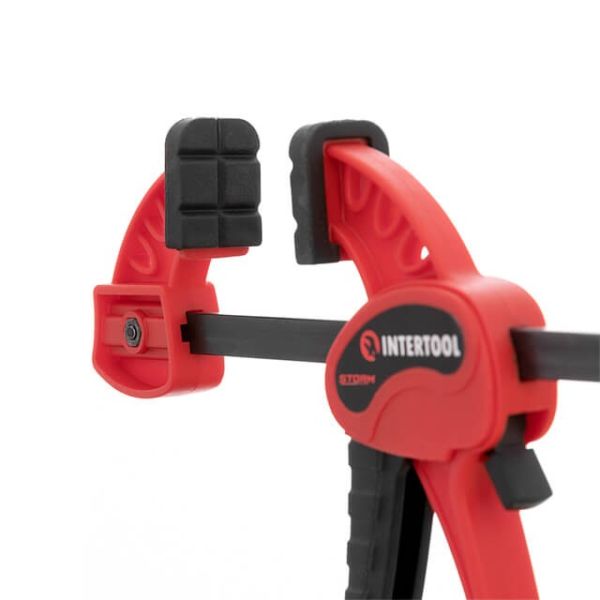 Струбцина автомат 100 * 30мм, зусилля затиску до 10 кг INTERTOOL HT-6110
