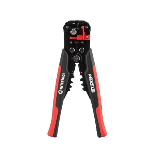 Знімач ізоляції автоматичний 200мм, з набором обтискних клем, STORM INTERTOOL HT-7024