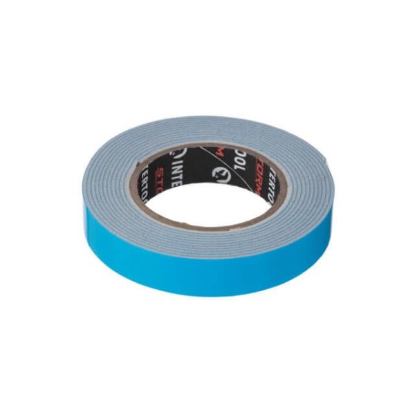 Стрічка клейка двостороння PROF FIX 12мм * 2м * 1мм, біла, спінений поліетилен, Storm INTERTOOL KT-0820