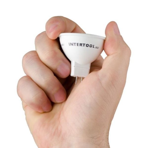 Світлодіодна лампа LED 5 Вт, GU5.3, 220 В INTERTOOL LL-0202