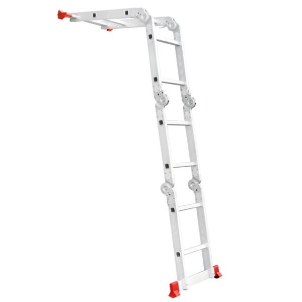 Драбина з алюмінію, багатофункціональна, трансформер, 4x2, 2,38м INTERTOOL LT-0028