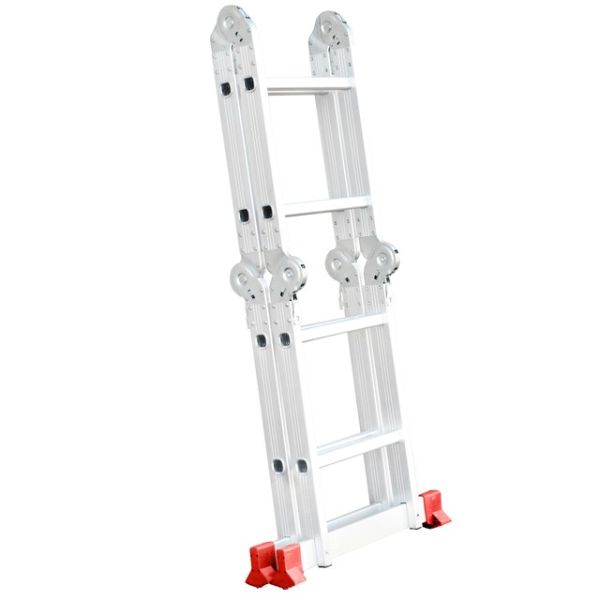 Драбина з алюмінію, багатофункціональна, трансформер, 4x2, 2,38м INTERTOOL LT-0028