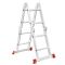 Драбина з алюмінію, багатофункціональна, трансформер, 4x2, 2,38м INTERTOOL LT-0028