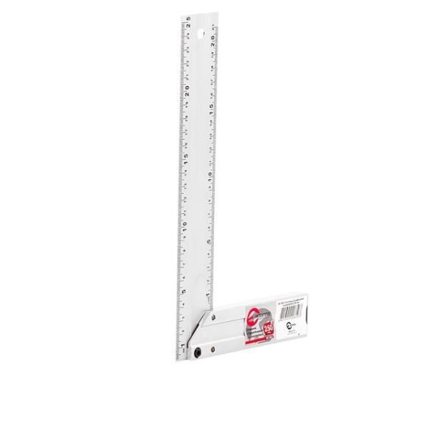 Косинець будівельний алюмінієвий 250мм INTERTOOL MT-2061