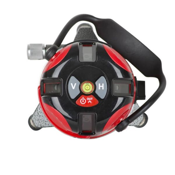 Рівень лазерний Профі. 5 лазерних головок, звукова індикація INTERTOOL MT-3011