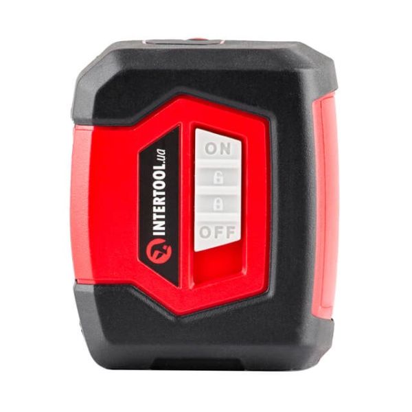 Рівень лазерний 180 град, 2 лазерні головки, зелений лазер INTERTOOL MT-3061