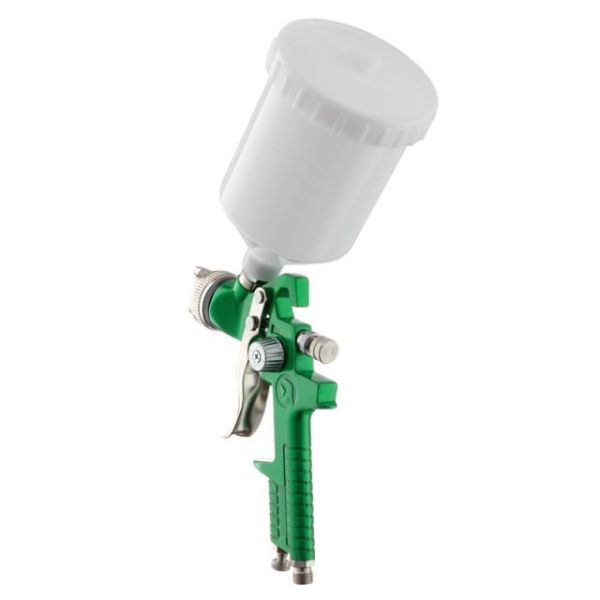 Фарбопульт пневматичний HVLP, форсунка 1.7 мм, верхній пластиковий бачок 600 мл, 3 бар INTERTOOL PT-0119