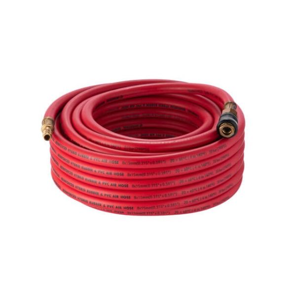 Шланг гібридний, професійний, 20 атм, 8*15мм, 15м з латунними швидкороз'ємними з'єднаннями, STORM INTERTOOL PT-1775