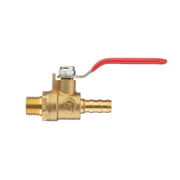 Кран шаровий повітряний, латунь, зовнішня різьба 1/4 "на шланг 8мм, STORM INTERTOOL PT-1888