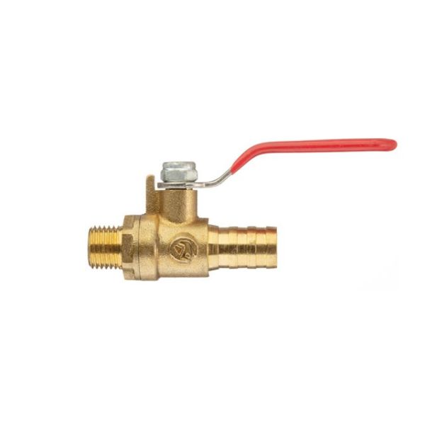 Кран шаровий повітряний, латунь, зовнішня різьба 1/4 "на шланг 12мм, STORM INTERTOOL PT-1892